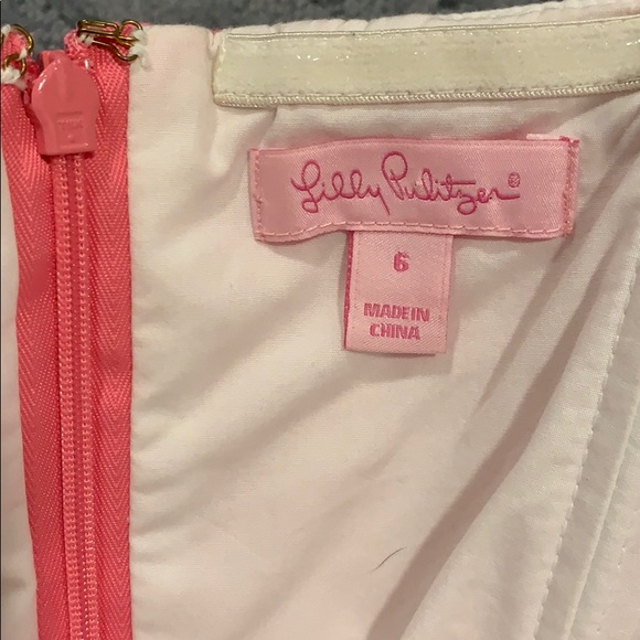 Lilly Pulitzer Strapless Pink Dress with Pockets - Picture 6 of 8